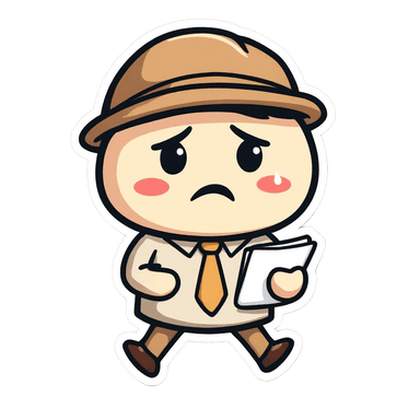Anxious office worker clutching documents